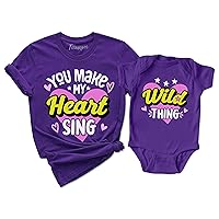 You Make My Heart Sing Wild Thing Mother's Day Mommy and Me Matching Mom Kids T-Shirt Gift