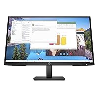 HP M27ha FHD Monitor-Full HD Monitor(1920 x 1080p)- IPS Panel and Built-in Audio-VESA Compatible 27-inch Monitor Designed for Comfortable Viewing with Height and Pivot Adjustment-(22H94AA#ABA) black