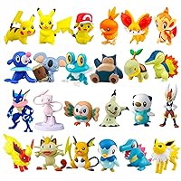 Filled Easter Eggs with Surprise Toys Inside, 21pcs-Anime Theme Figurines Pokemon Toys Set, Monster Collectible Mini Action Figures for Birthday Party