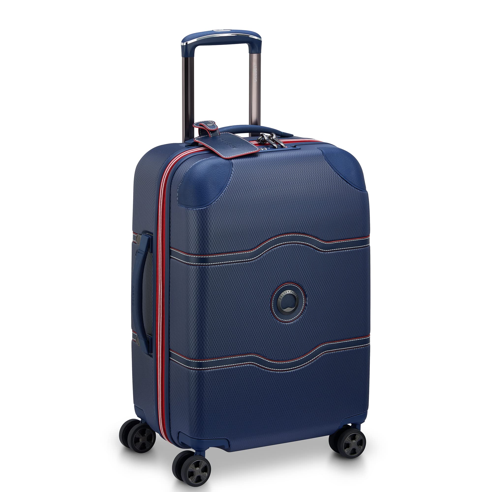 DELSEY Paris Chatelet Hardside 2.0 Luggage with Spinner Wheels, Navy, Carry-on 21 Inch