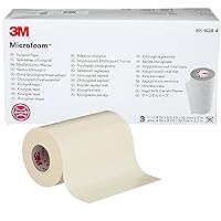 3M™ Microfoam™ Surgical Tape, 1528-4, 4 inch x 5 1/2 yard (10cm x 5m), Stretched, 3 Rolls/Carton, 6 Cartons/Case