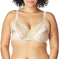 PLAYTEX Women's Secrets Love My Curves Signature Floral Underwire Full Coverage Bra Us4422