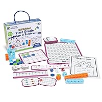 Skill Builders! 1st Grade Addition & Subtraction, Homeschool Curriculum, First Grade Learning Games, First Grade Learning Materials, 109 Pieces, Age 6+
