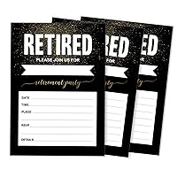 Pack Of 30, Join Us Invitations With Envelopes, Retirement Party Celebration Invite Cards Fill-In Style Party Supplies 5 X 7 Inches