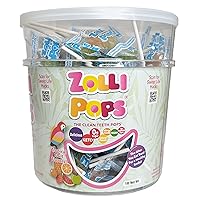 Zollipops Clean Teeth Lollipops, Tropical Flavors, 16 Ounce