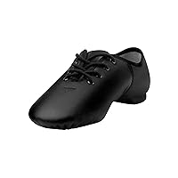 Linodes Leather Lace Up Unisex Jazz Shoe for Women and Men's Dance Shoes