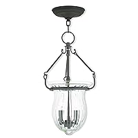 Livex Lighting 50942-07 Americana Two Light Pendant from Andover Collection in Bronze/Dark Finish