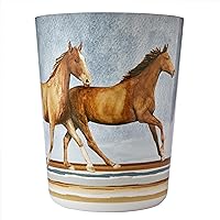SKL Home by Saturday Knight Ltd. Horse Country Waste Basket,Brown