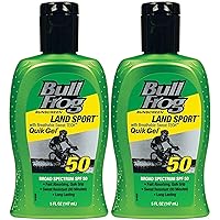 BullFrog Land Sport Quik Gel Sunscreen SPF 50 5 OZ - Buy Packs and Save (Pack of 2)