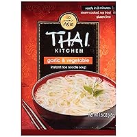 Thai Kitchen Instant Rice Noodle Soup, Garlic and Vegetables, 1.6-Ounce Unit (Pack of 12)