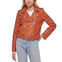 Levi's Women's Belted Faux Leather Moto Jacket (Regular & Plus Size)