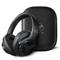 TREBLAB Z2 Foldable Bluetooth Over Ear Headphones - Noise Cancelling Headphones with Mic, Signature-HD Sound, 35H Playtime, Over The Ear Wireless Bluetooth Headphones for Gym, Work, TV, Calls (Black)