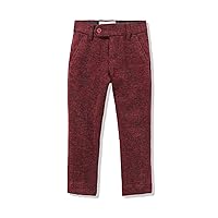 Isaac Mizrahi Boy's Slim Fit Wool Blend Tweed Pants