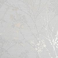 Superfresco Hedgerow Grey and Pale Gold Wallpaper