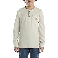 Carhartt Boys' Long Sleeve Henley Thermal Pocket T-Shirt