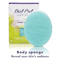 Body Sponge, Bath Sponge, Dermatologist Developed, Cleanses Skin of Dirt, and Excess Oil, Reusable, Exfoliating, 1 Count