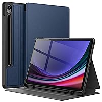 JETech Case for Samsung Galaxy Tab S9 11-Inch with S Pen Holder, Slim Folio Stand Protective Tablet Cover, Multi-Angle Viewing (Navy Blue)