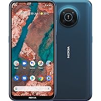 Nokia X20 5G Dual 128GB 8GB RAM Factory Unlocked (GSM Only | No CDMA - not Compatible with Verizon/Sprint) Mobile Cellphone International Version - Nordic Blue