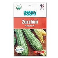 Back to the Roots - 100% Organic Seed Packet - Squash 'Summer Cocozelle Zucchini' 2.8g