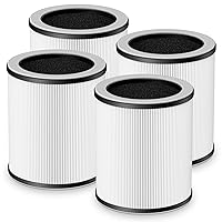 P60 Replacement Filters for TPLMB P60 Air Purifier,3-in-1 H13 Grade True HEPA Filter Replacement High-Efficiency Activated Carbon Filter Replacement P60 Air filter replacement 4 Pack