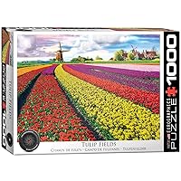 EuroGraphics (EURHR Tulip Field - Netherlands 1000Piece Jigsaw Puzzle , Red