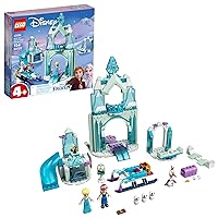 LEGO Disney Anna and Elsa’s Frozen Wonderland 43194 Castle Toy with Disney Princess Mini-Doll Figures, Gifts for 4 Plus Years Old Kids, Girls and Boys