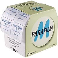 Parafilm M All Purpose Laboratory Film, 4 Inch Width x 125 Foot Roll Length, Semi-Transparent, Moisture Proof, Non-Toxic, 200% Stretch Ability