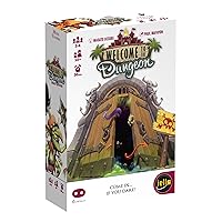 IELLO: Welcome to The Dungeon, Push-Your-Luck Elements, Disappearing Equipment, Strategy Board Game, 30 Minute Game Play, 2 to 4 Players, Ages 10 and Up