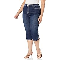 Gloria Vanderbilt Women's Plus Size Amanda Capri Jean, Madison-Rivets, 16