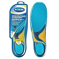 Energizing Comfort Everyday Insoles with Massaging Gel®, On Feet All-Day, Shock Absorbing, Arch Support,Trim Inserts to Fit Shoes, Men's Size 8-14, 1 Pair