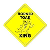 Horned Toad Crossing Sign Zone Xing | Indoor/Outdoor | 12