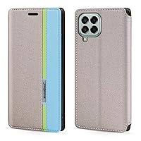 for Samsung Galaxy M53 5G Case, Fashion Multicolor Magnetic Closure Leather Flip Case Cover with Card Holder for Samsung Galaxy M53 5G (6.7”)