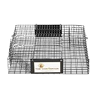 Rugged Ranch CHPTO Chipmunkinator 2 Door Small Metal Wire Multi-Catch Live Animal Chipmunk Catch & Release Cage Trap, Black