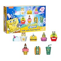 SpongeBob SquarePants Fun with Food 2.5-inch Figure Set, Features 7 Bikini Bottom Buddies, Kids Toys for Ages 3 Up, Amazon Exclusive by Just Play