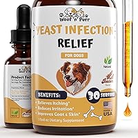 Natural Yeast Infection Treatment for Dogs - Helps to Support Itching Relief, Allergy Relief, Inflammation Relief & More - Itch Relief for Dogs - Dog Ear Infection Treatment - Dog Itch Relief - 1 oz