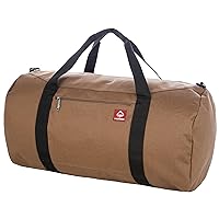 WOLVERINE Center Zip Duffel - High-Density Canvas with Dirt & Water Resistant Coating
