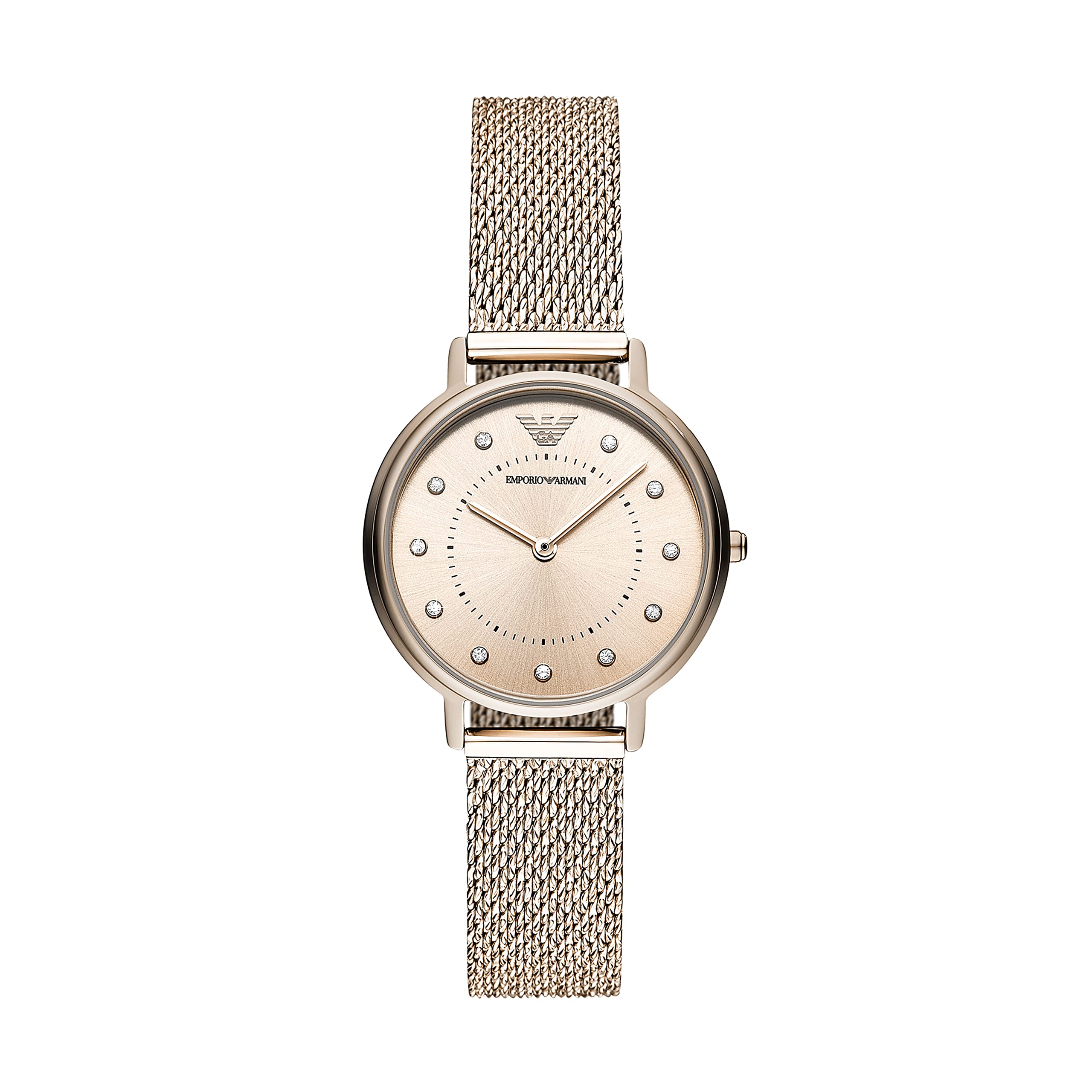 Emporio Armani Women's Stainless Steel Quartz Watch with Stainless-Steel Strap