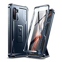 Dexnor for Samsung Galaxy Note 10 Case, [Built in Screen Protector and Kickstand] Heavy Military Grade Protection Shockproof Protective Cover for Samsung Galaxy Note 10,Navy Blue
