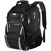 Travel Laptop Backpack,Extra Large 18.4 Inch Laptop RFID Anti Theft TSA Friendly Backpack with USB Charging Port,Water Resistant,Computer Bag for Women Men Notebook&Basketball