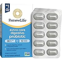 Extra Care Go-Pack Probiotic Capsules, Daily Supplement Supports Immune, Digestive and Respiratory Health, L. Rhamnosus GG, Dairy, Soy and gluten-free, 30 Billion CFU, 30 Ct