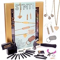 STMT D.I.Y. Hand Stamped , DIY Personalized Stamp Jewelry, Great Teenage Birthday Gift, Unique Handmade Jewelry & Name Plates, Bead Kits for Kids, Teens & Adults Ages 14+