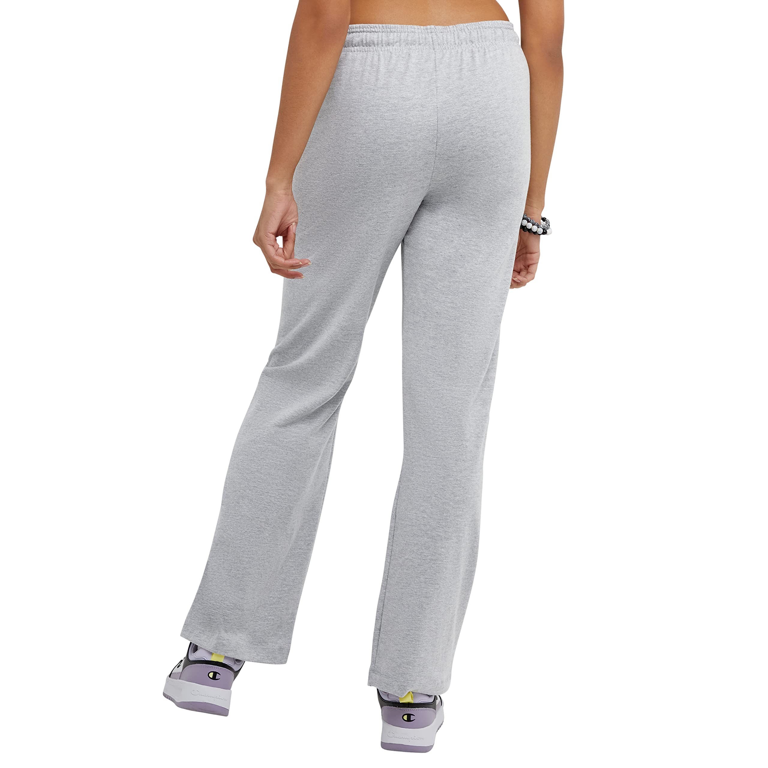 Champion Women's Jersey Pants, Comfortable Cotton Lounge Pants for Women, 100% Cotton, 31.5