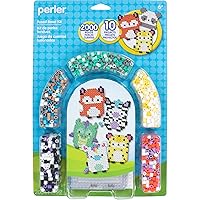 Perler Puffy Animals Fuse Bead Craft Kit for Kids, Multicolor 2004 Piece, Small