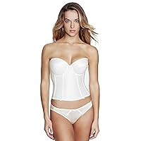 Dominique Women's Rachelle Strapless Satin Longline Bridal Bra (32A-40DD-E) #7750