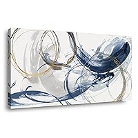 Sxurmtiie Canvas Wall Art Abstract Art Paintings Blue Fantasy Colorful Graffiti on White Background Modern Artwork wall Decor for Living Room Bedroom Kitchen20 x40