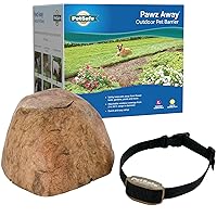 PetSafe Pawz Away Outdoor Pet Barrier for Cats and Dogs - Keeps Pets Out of Landscaping, Pools, Gardens, Water Features - Static Correction - Waterproof - Pet Proof Areas in Your Yard,Tan / Black