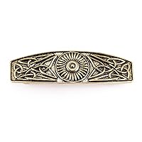 Kkjoy Hair Barrettes Large Hand Crafted Hair Clips Retro Vintage Metal French Hairpins Viking Celtic Knot Hair Accessory Hair Barrettes for Women Girls Jewelry Accessory(Gold)
