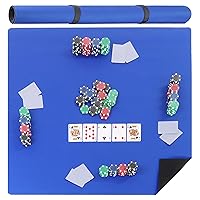Table Game Mat - Board Game Table Cover Mat, Playing Card Poker Games Square Table Mat 32.6in x 32.6in