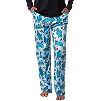 Sesame Street Women's Cookie Monster Enjoy Life Tossed Print Sleep Pajama Lounge Pants