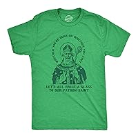 Crazy Dog T-Shirts Mens You're Irish Or Ain't Raise A Glass Humor St Patricks Day Graphic Tee
